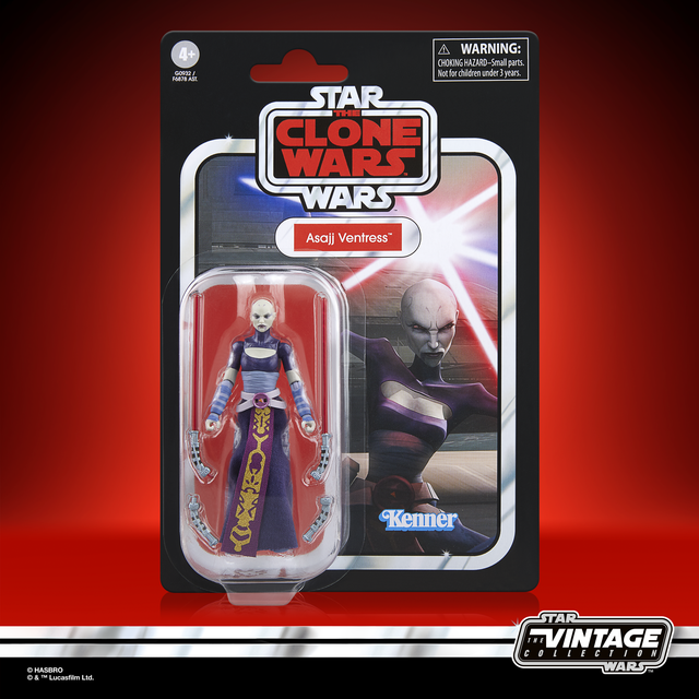 Hasbro Star Wars The Vintage Collection The Clone Wars Asajj Ventress Action Figure (3.75”)