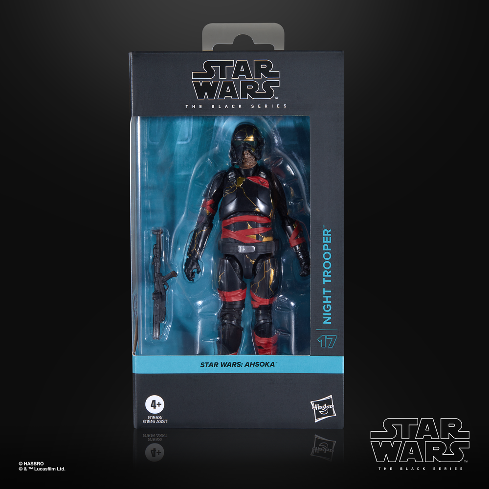 Hasbro Star Wars The Black Series Ahsoka Night Trooper Collectible Action Figure (6”) Bild 1
