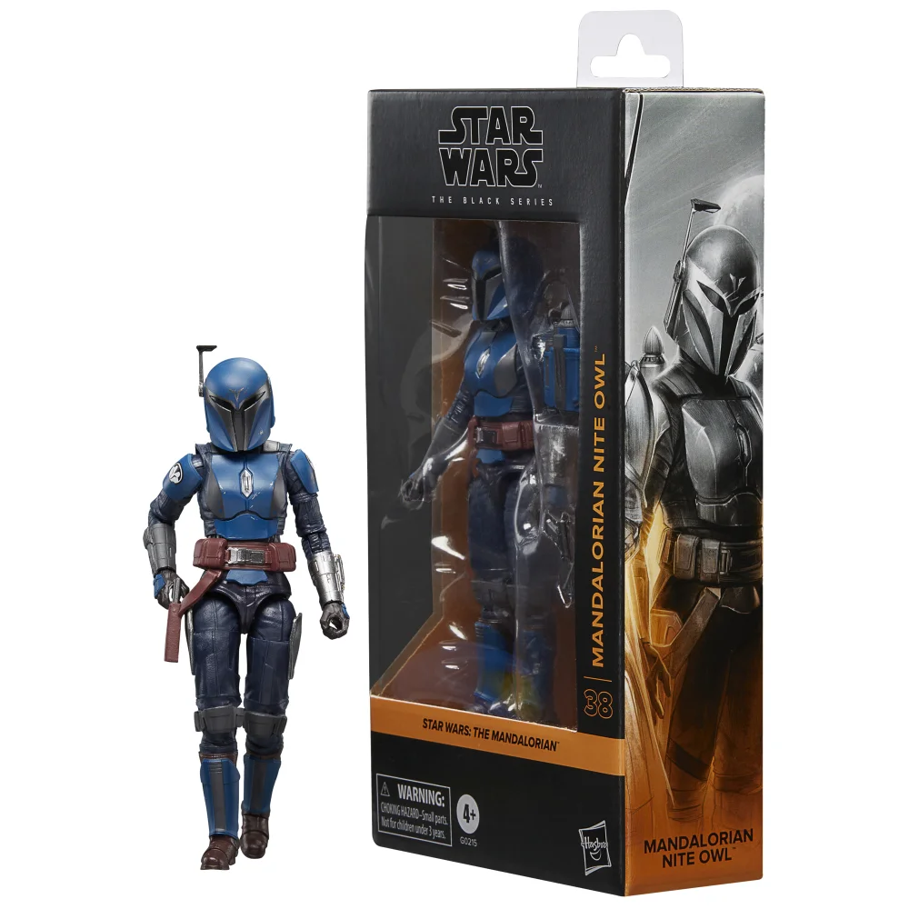 Hasbro Star Wars The Black Series Mandalorian Nite Owl Collectible Action Figure (6") Bild 1
