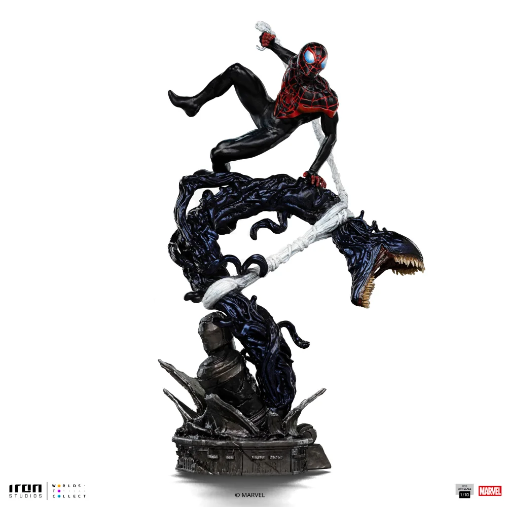 Iron Studios Spider-Man vs Villains Miles Morales Diorama Art Scale 1/10 Statue Bild 1