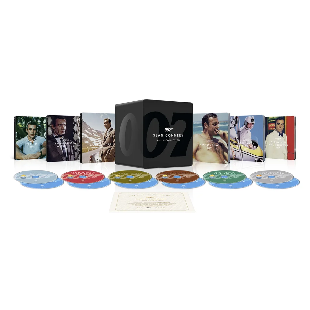 James Bond: Sean Connery 6-Film Collection Steelbook Library Case 4K Ultra HD Bild 1