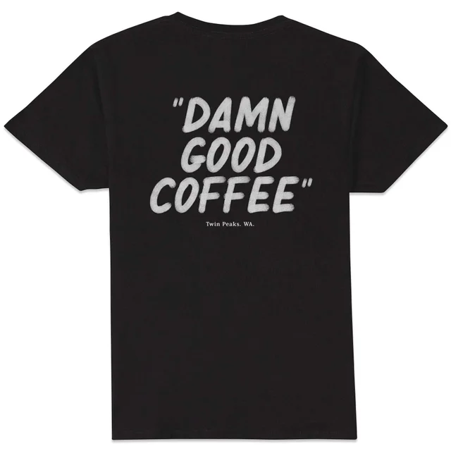 Twin Peaks Damn Good Coffee Unisex T-Shirt - Black