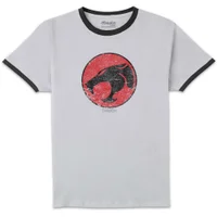Thundercats Retro Logo Unisex Ringer T-Shirt - White/Black - undefined undefined