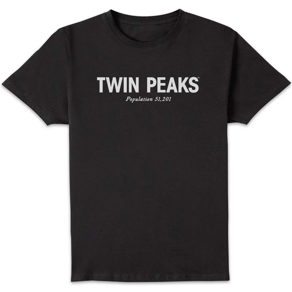 Twin Peaks Population 51201 Unisex T-Shirt - Black - S Bild 1