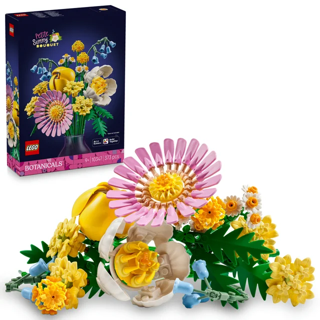 LEGO Botanicals Petite Sunny Bouquet, Toy Flowers Set 10347