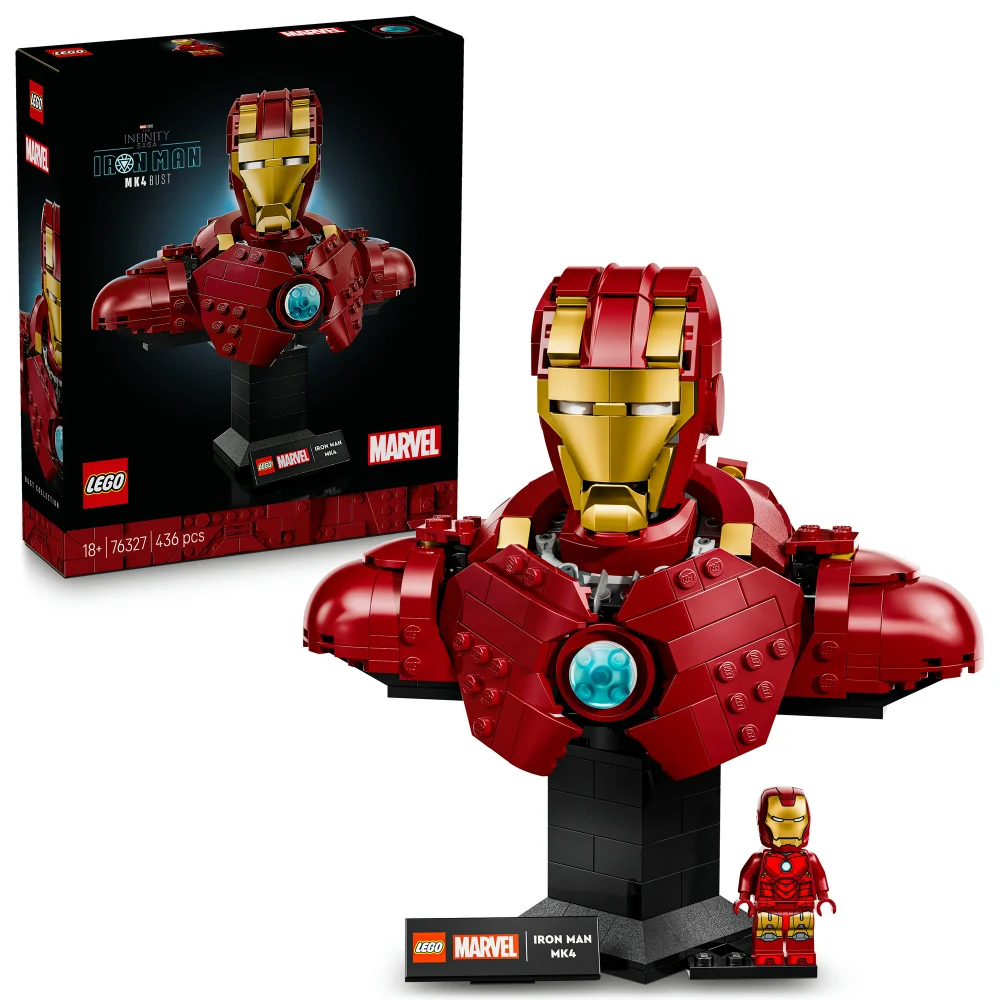 LEGO® | Marvel Iron Man MK4 Bust, Buildable Model for Adults with Minifigure 76327 Bild 1