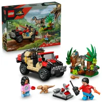 LEGO® Jurassic World Raptor Off-Road Escape Velociraptor Toy Dinosaur 76972