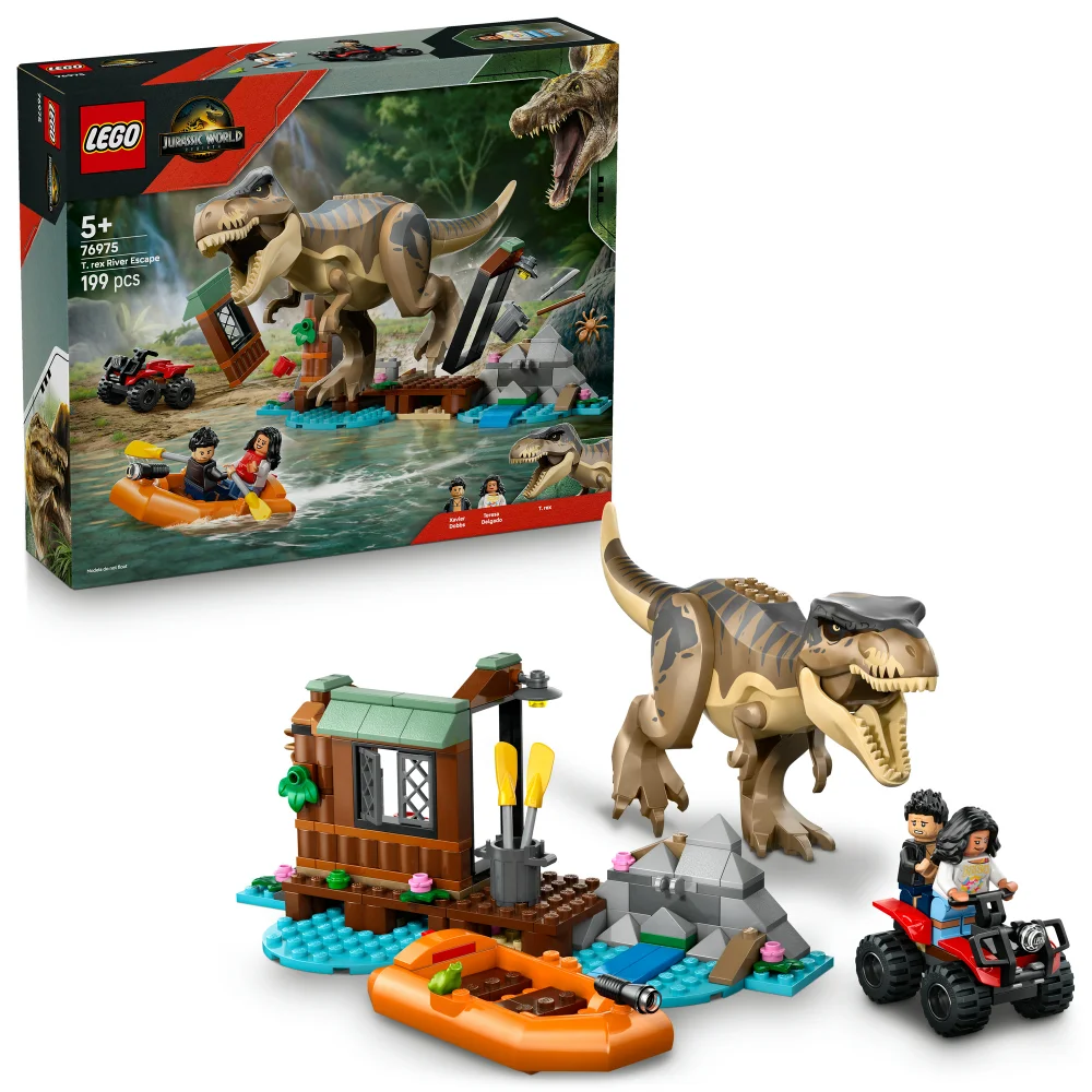 LEGO® Jurassic World T. rex River Escape Dinosaur Figure Building Set 76975 Bild 1
