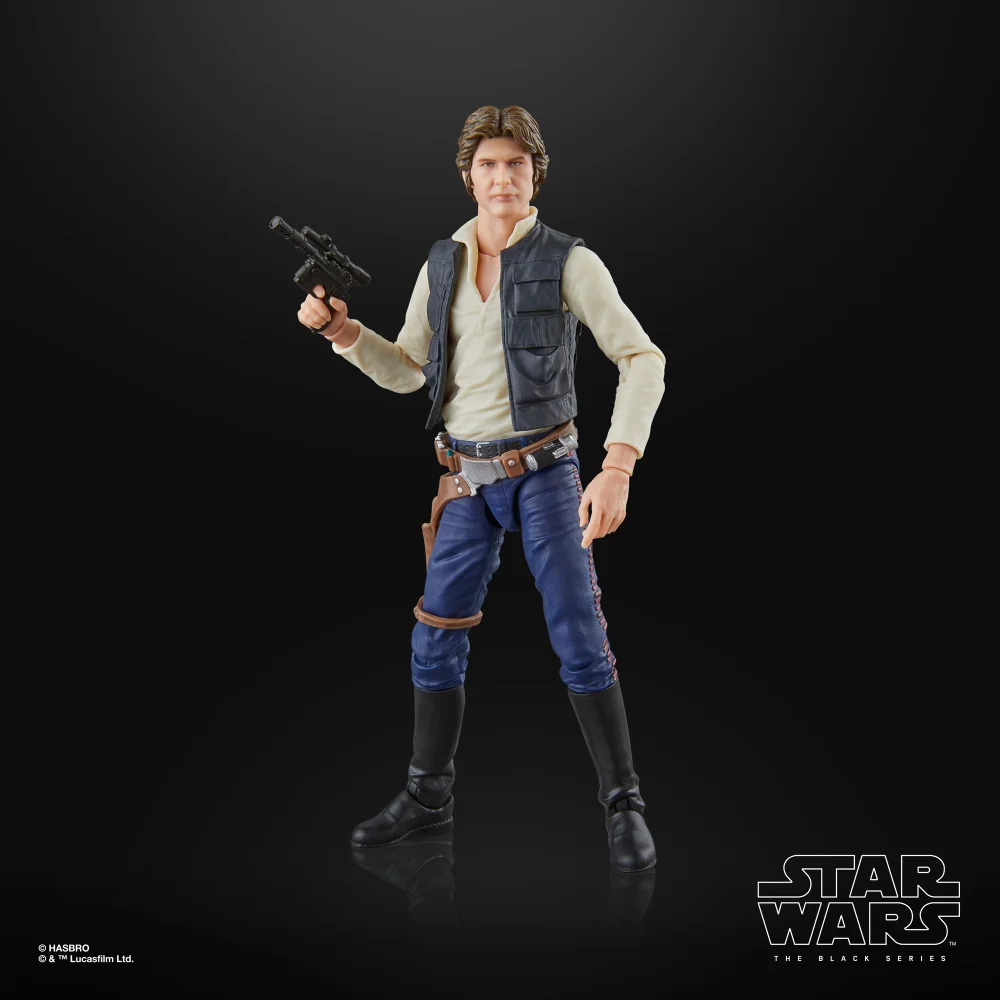 Hasbro Star Wars The Black Series Star Wars: A New Hope Han Solo Collectible Action Figure (6”) Bild 1
