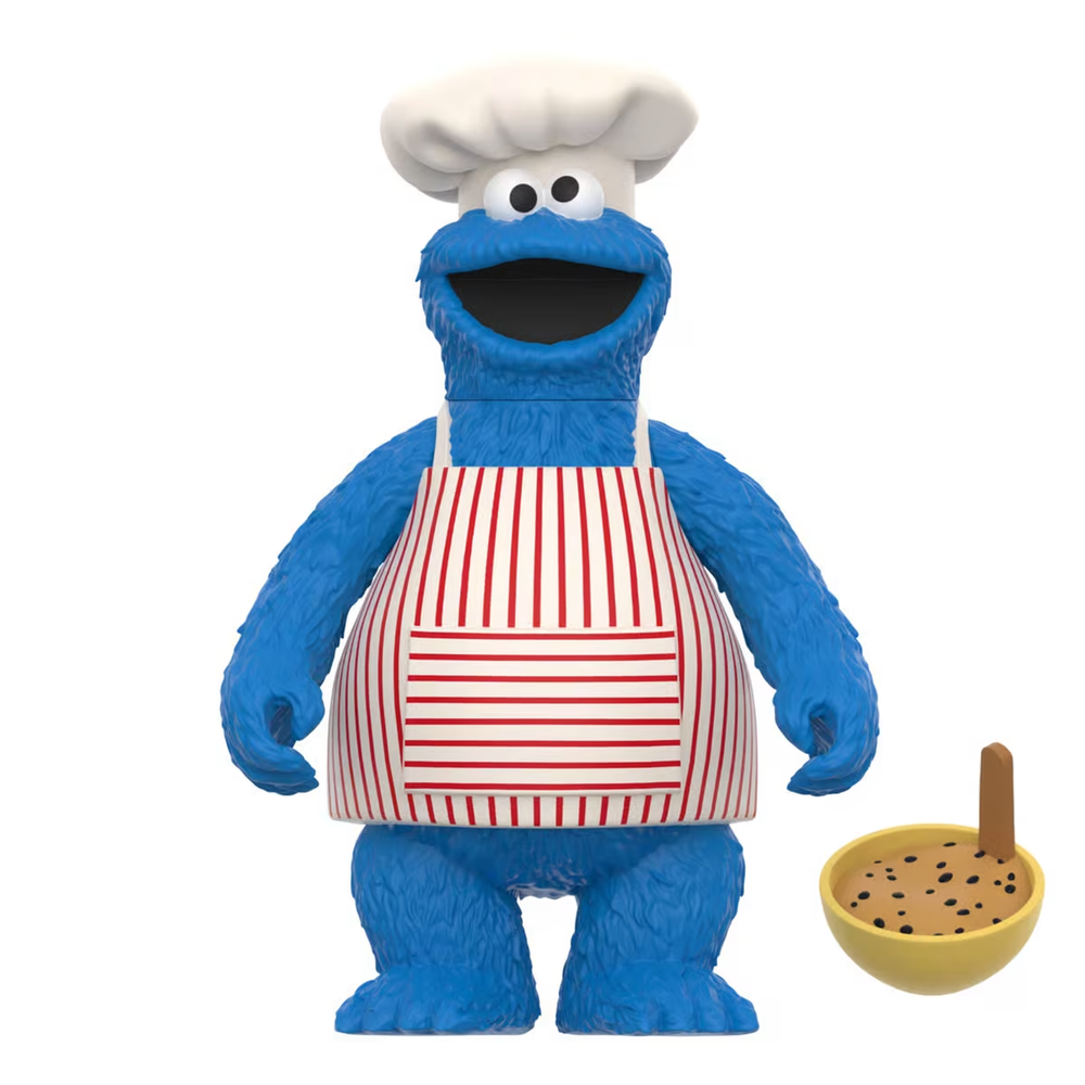 Super7 Sesame Street ReAction Wave 4 - Chef Cookie Monster Bild 1