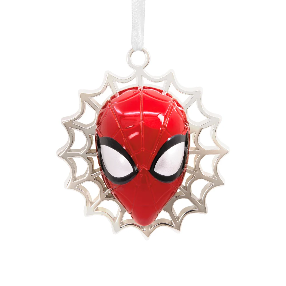 Hallmark Premium Metal Marvel - Spider-Man Head Ornament Bild 1