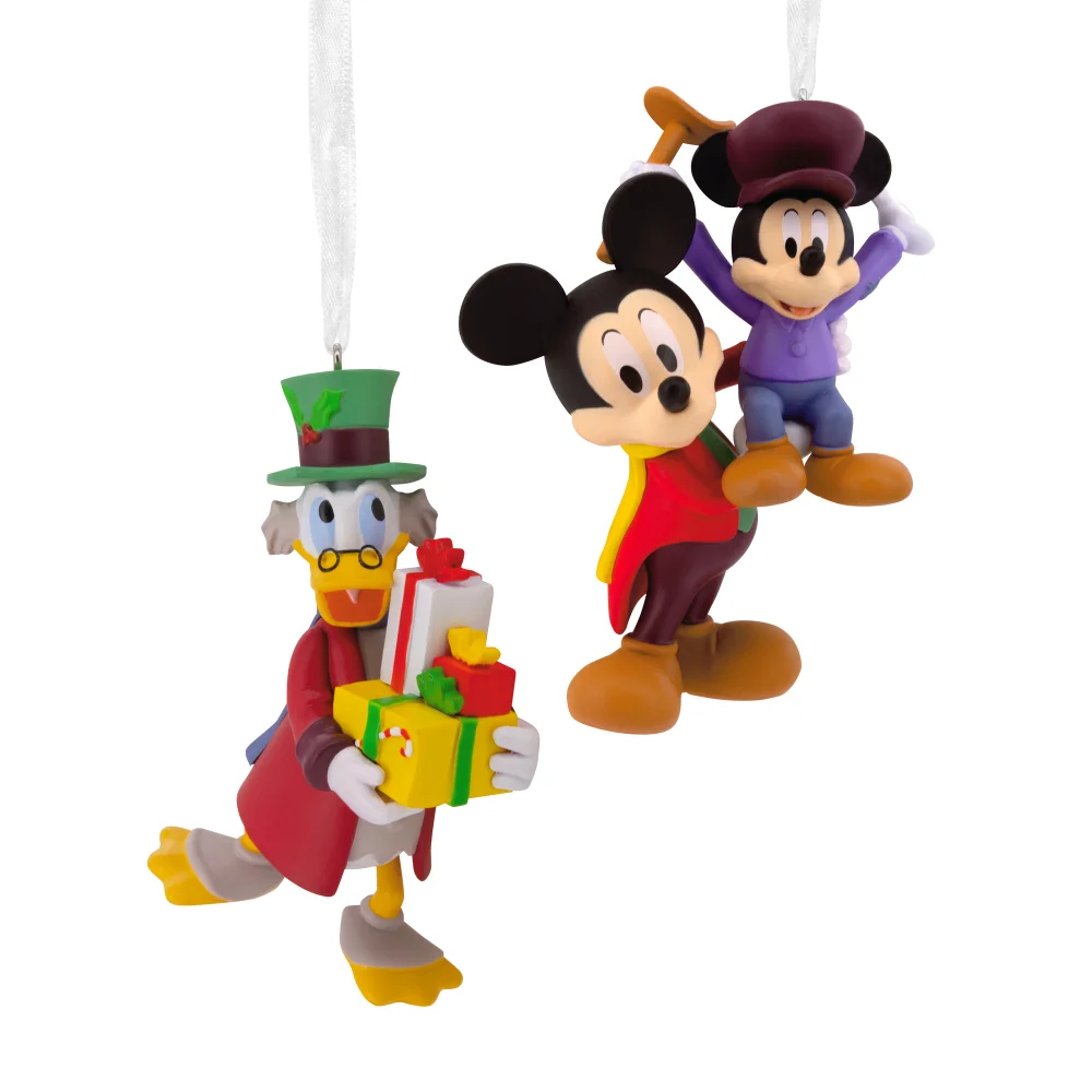 Hallmark Storied Moments Disney Christmas Ornaments - Set of 2 - Mickey's Christmas Carol Bild 1