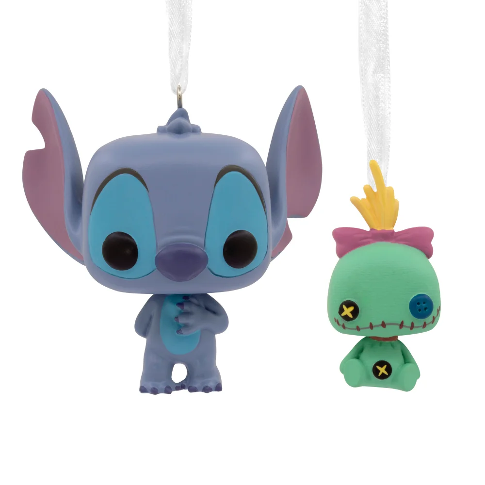 Hallmark Funko POP! Disney Lilo & Stitch Christmas Ornaments - 2 Pack Stitch & Scrump Bild 1