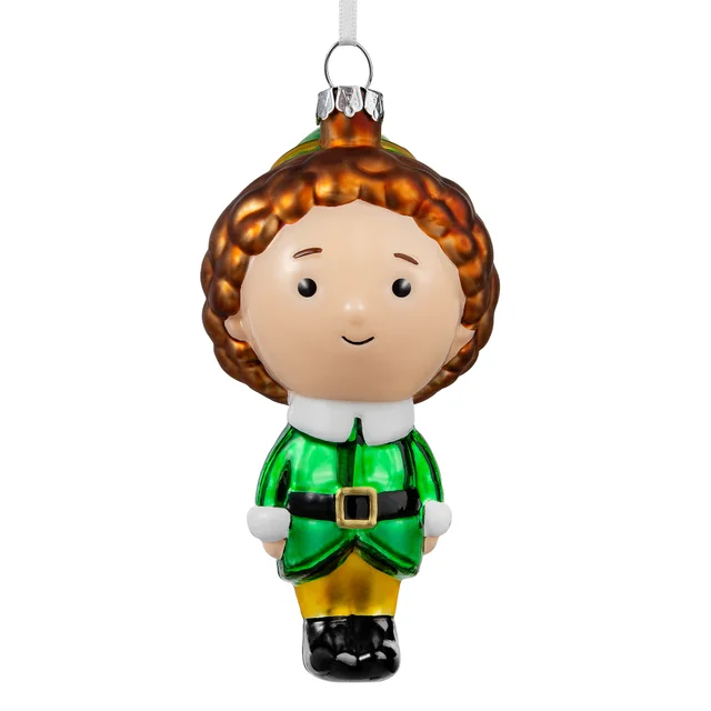 Hallmark Elf Glass Christmas Ornament - Buddy the Elf