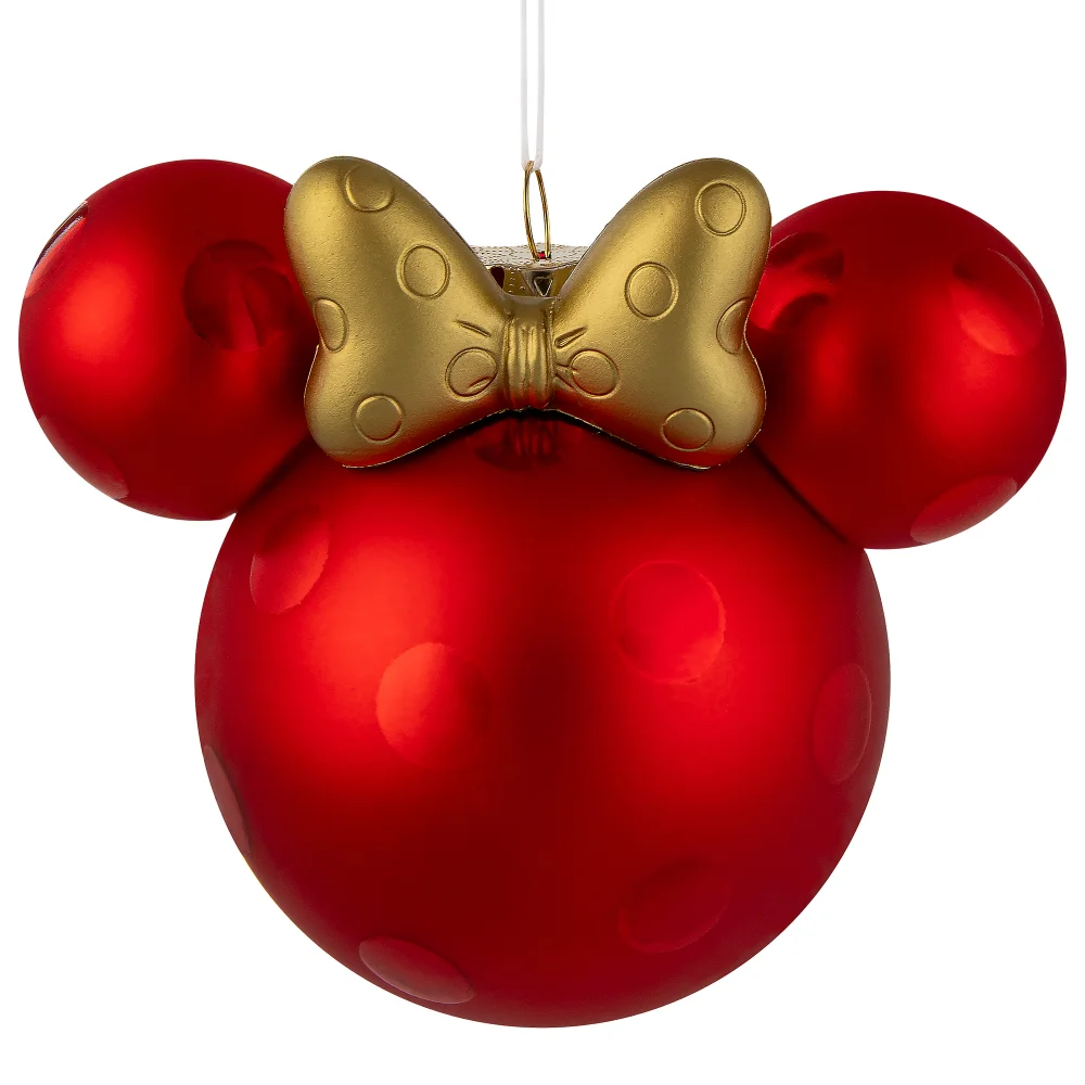 Hallmark Minnie Mouse Ears Icon Glass Ornament Bild 1