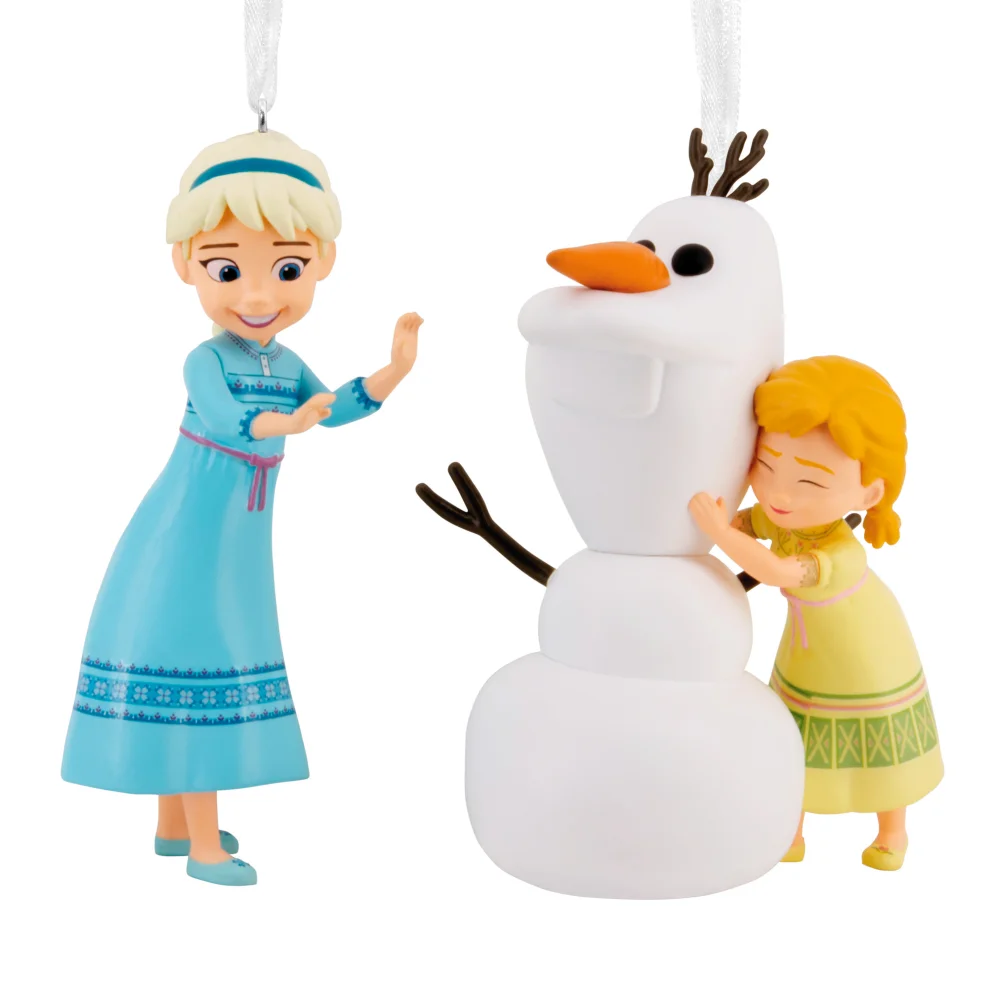 Hallmark Figural Frozen Elsa & Anna Tree Ornament Bild 1