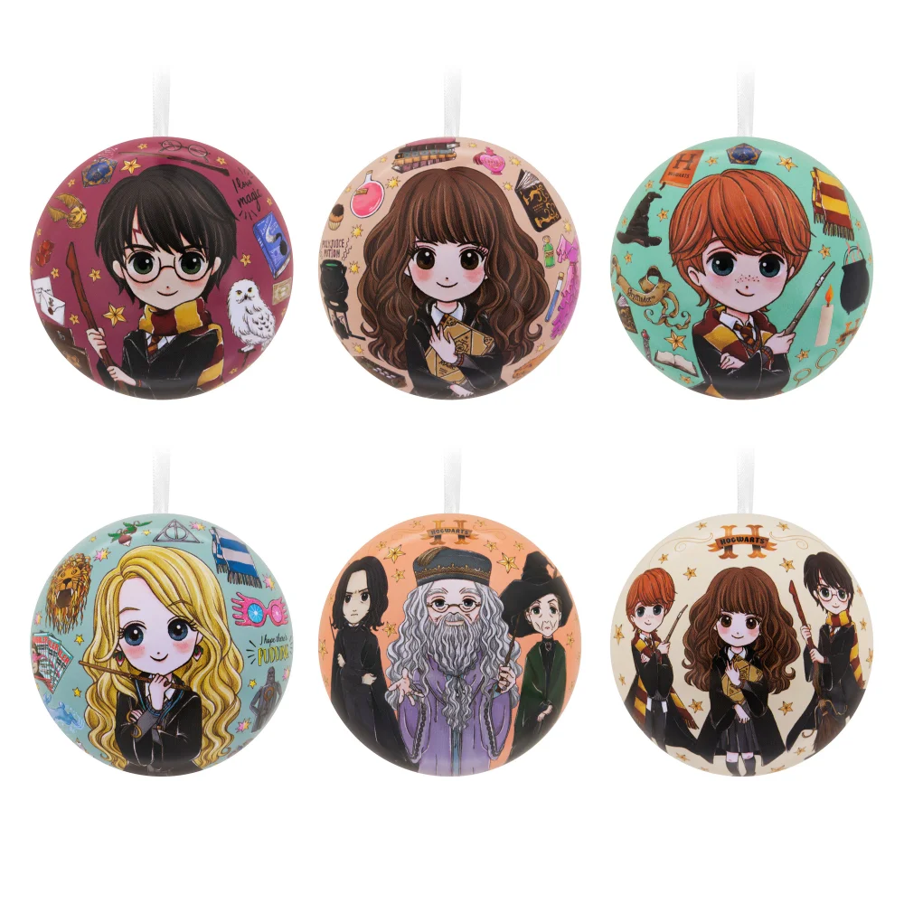Hallmark Harry Potter Tin Ball Christmas Ornaments, Pack of 12 Bild 1