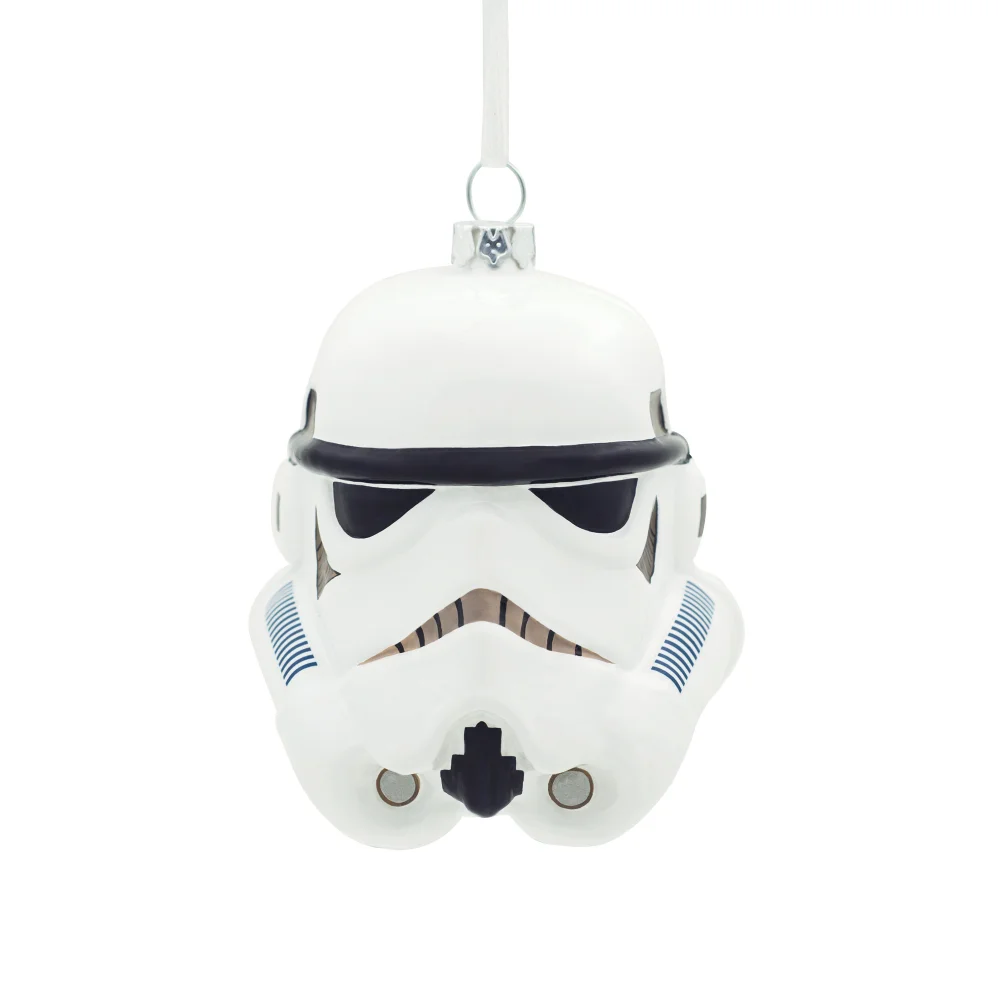 Hallmark Star Wars Glass Ornament - Stormtrooper Helmet Bild 1