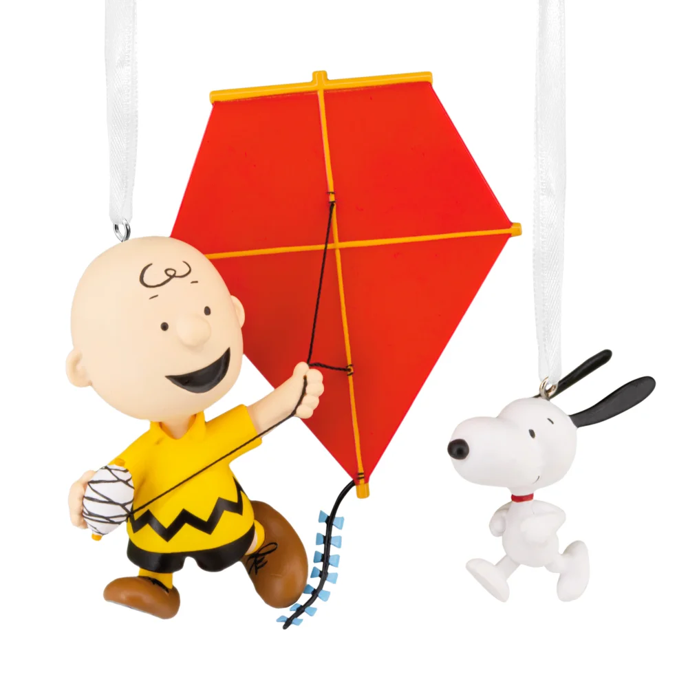 Hallmark Figural Peanuts Charlie & Snoopy Tree Ornament Bild 1