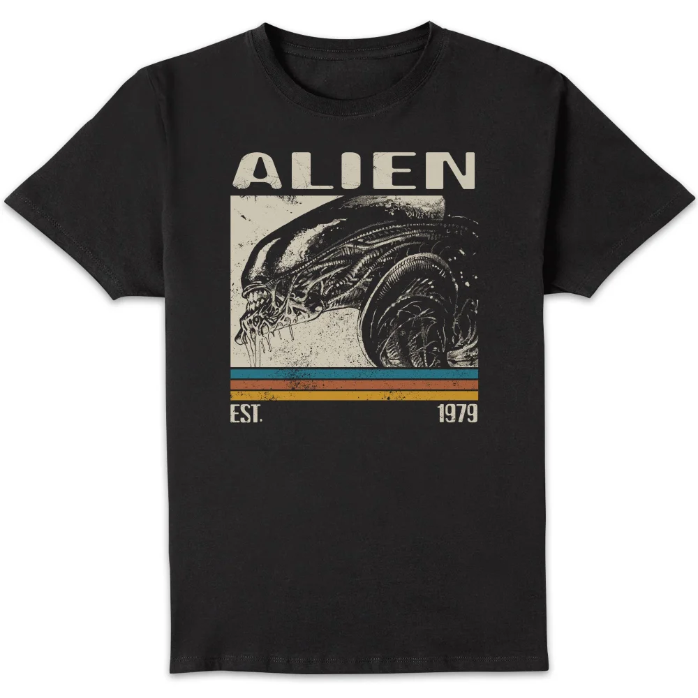 Alien Retro Bars Unisex T-Shirt - Black - 5XL Bild 1
