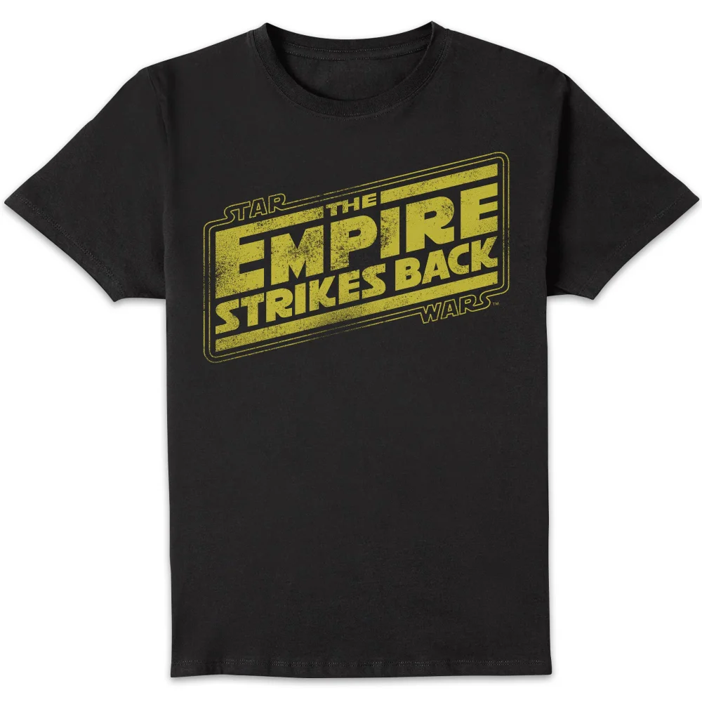 Star Wars Empire Strikes Back Logo Unisex T-Shirt - Black - 5XL Bild 1