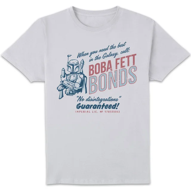 Star Wars Boba Fett Bonds Unisex T-Shirt - White
