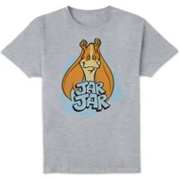 Star Wars Jar Jar Unisex T-Shirt - Grey - undefined undefined