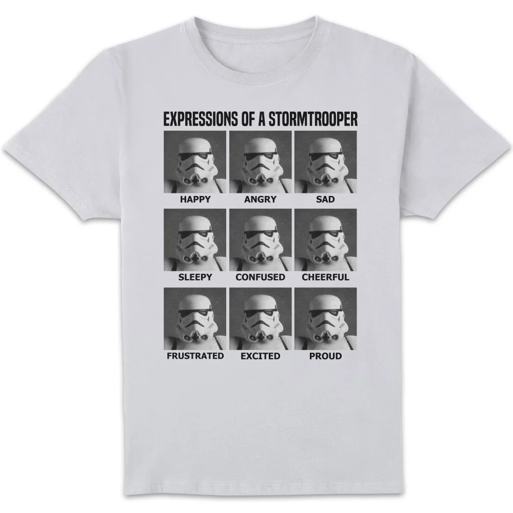 Star Wars Expressions Of Stormtrooper Unisex T-Shirt - White - S Bild 1