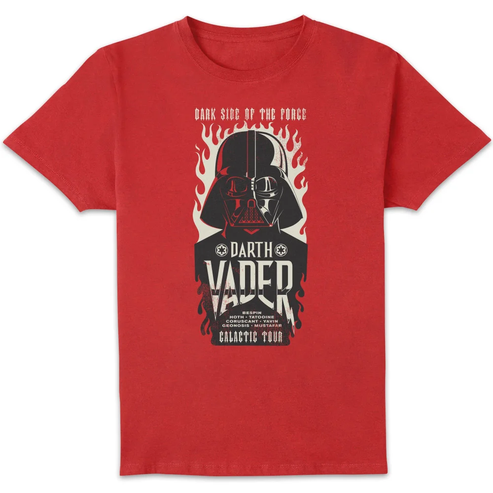 Star Wars Vader Flames Unisex T-Shirt - Red - S Bild 1