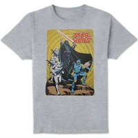 Star Wars Vader Retro Poster Unisex T-Shirt - Grey - undefined undefined