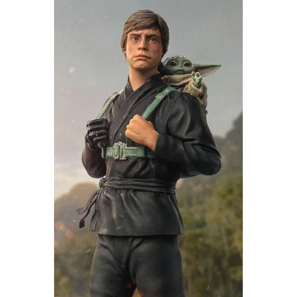 Iron Studios Star Wars: The Book of Boba Fett Luke Skywalker and Grogu Training Version 1/10 Art Scale Statue Bild 1