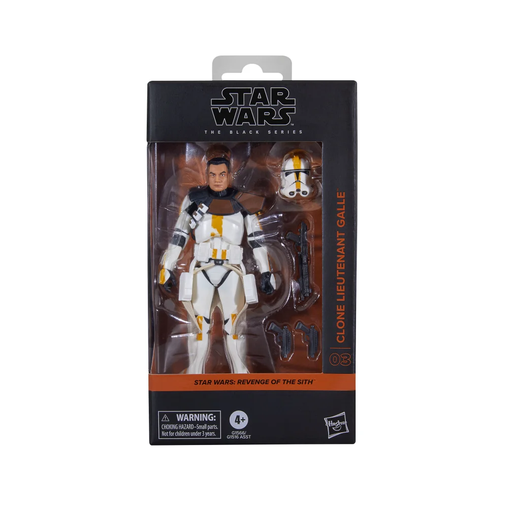 Hasbro Star Wars The Black Series Clone Lieutenant Galle, Star Wars: Revenge of the Sith Collectible Action Figure (6”) Bild 1