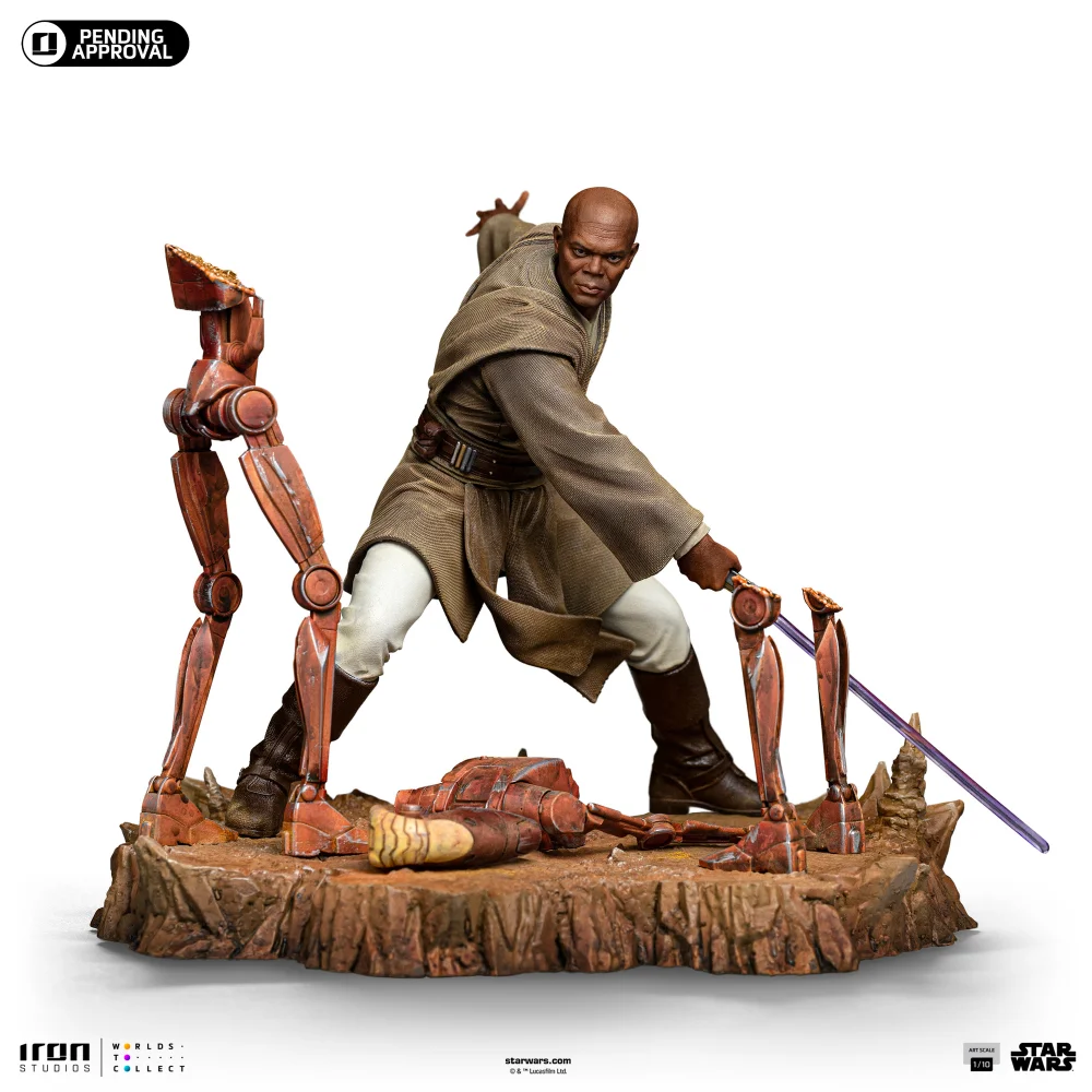 Iron Studios Star Wars Mace Windu Art Scale 1/10 Statue Bild 1