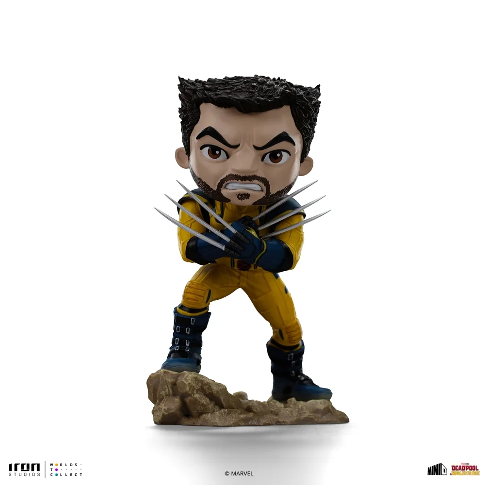 Iron Studios Deadpool and Wolverine Wolverine Unmasked MiniCo Statue Bild 1