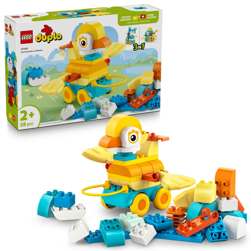 LEGO® DUPLO® Town 3in1 Animals on Wheels Building Toy for Imaginative Play 10448 Bild 1