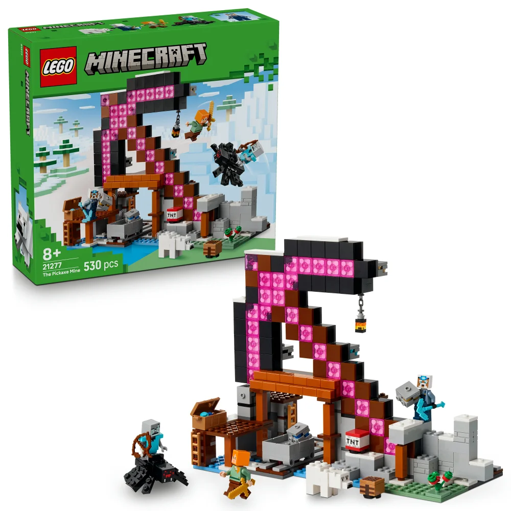 LEGO® Minecraft® The Pickaxe Mine Gamer-Room Decor and Axe Toy 21277 Bild 1