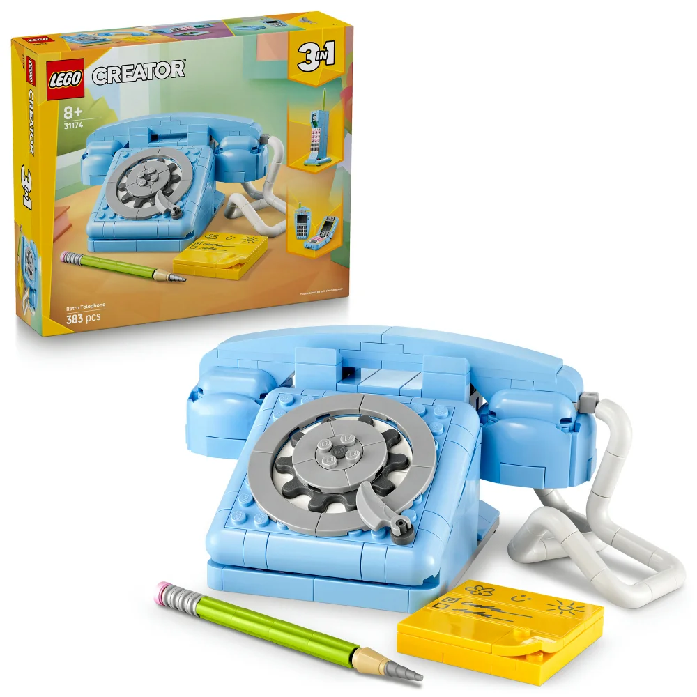LEGO Creator 3in1 Retro Telephone Building Toy Set 31174 Bild 1