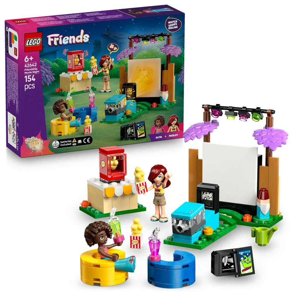 LEGO® Friends Friendship Movie Night Pretend-Play Toy Building Kit 42642 Bild 1