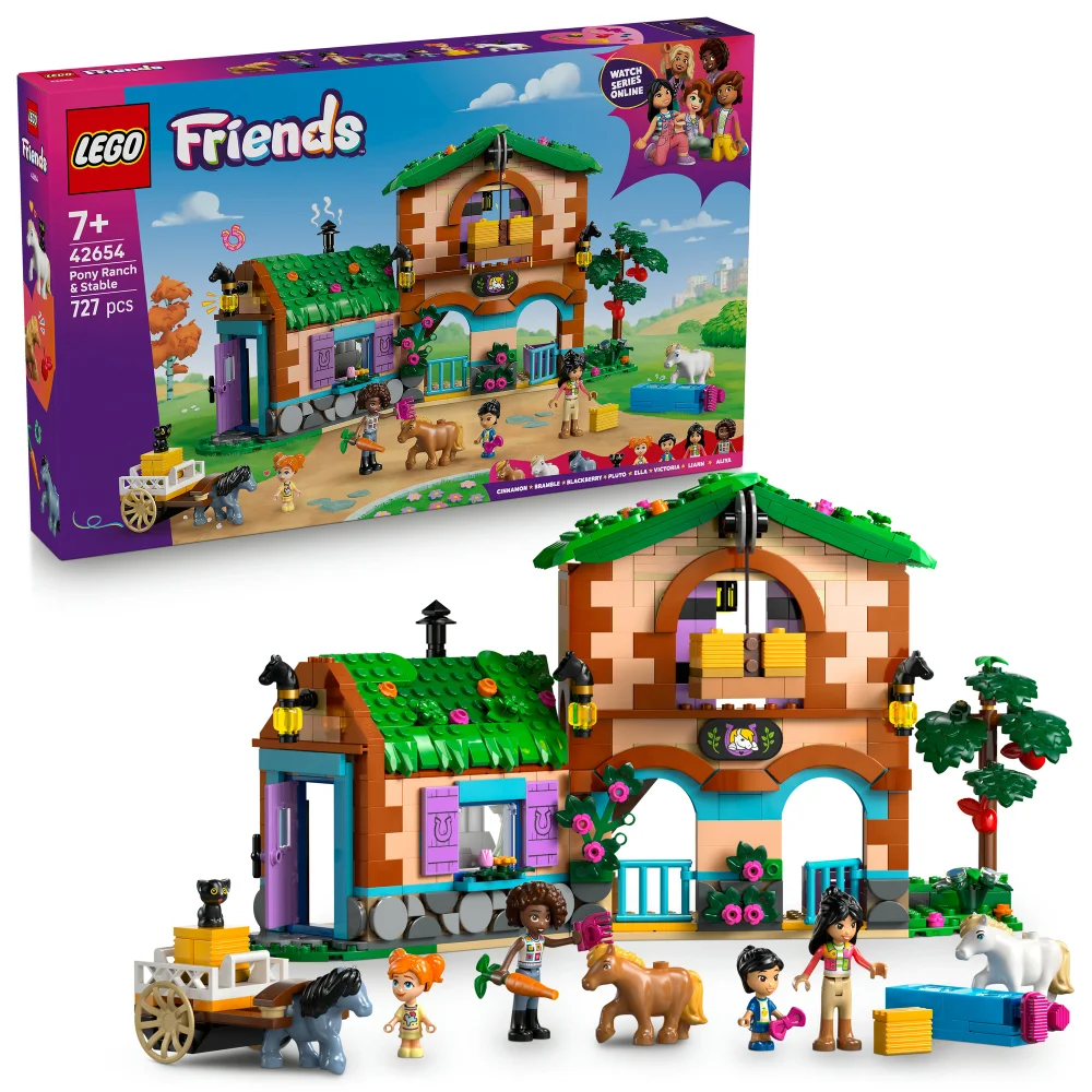 LEGO® Friends Pony Ranch & Stable Building Set, Horse Toy Playset 42654 Bild 1
