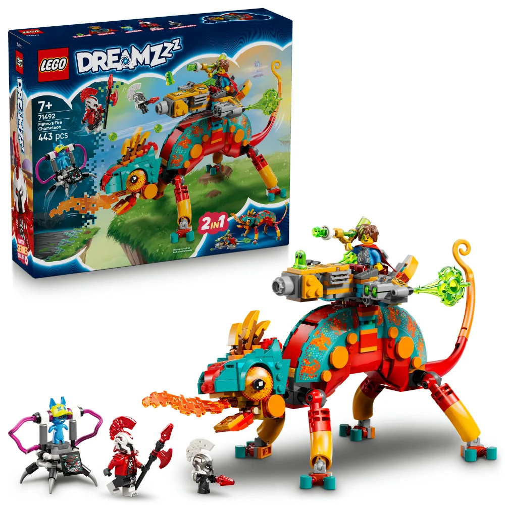LEGO® DREAMZzz™ Mateo’s Fire Chameleon Imagination Toy 71492 Bild 1