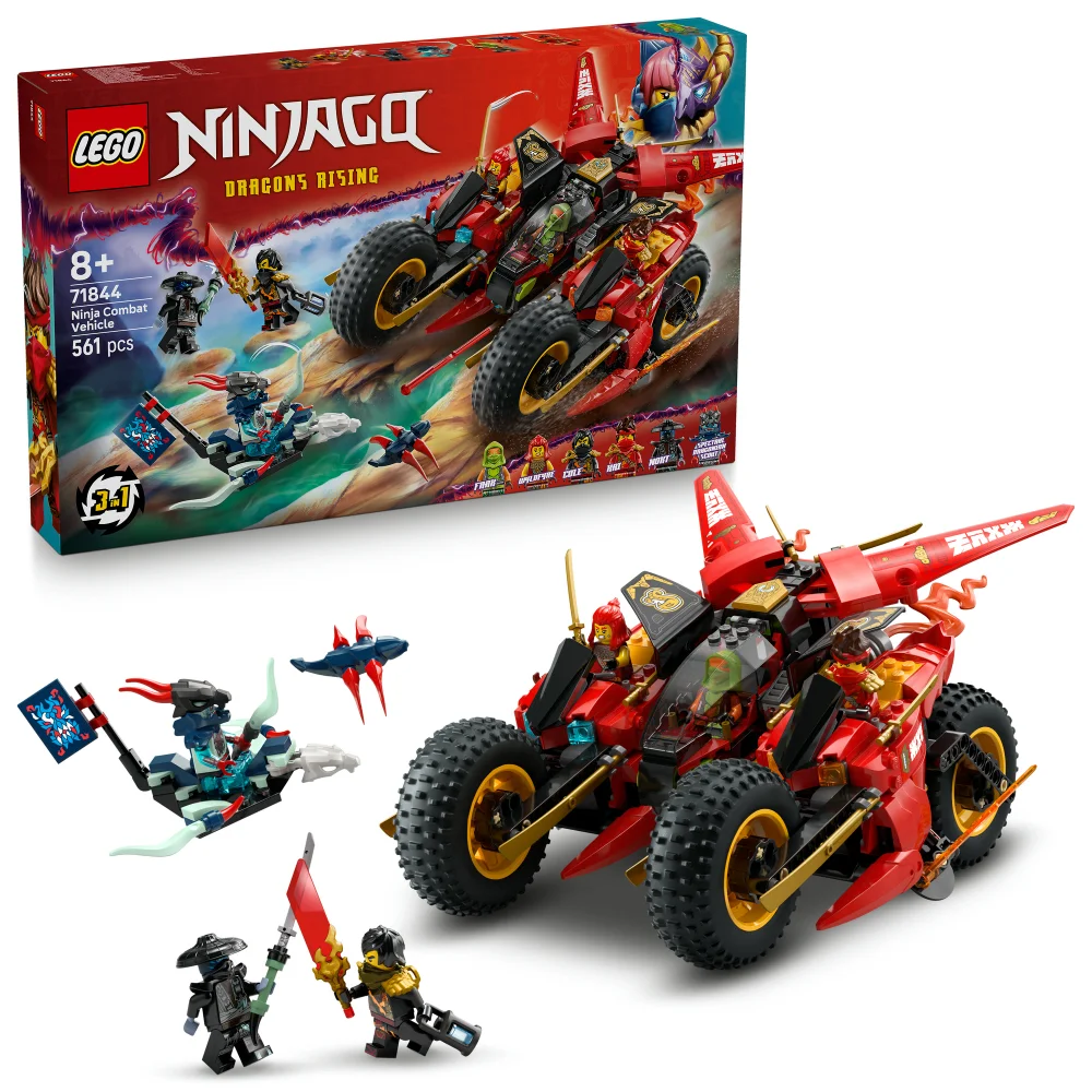 LEGO® NINJAGO® Ninja Combat Vehicle 3-in-1 Toy Building Set 71844 Bild 1