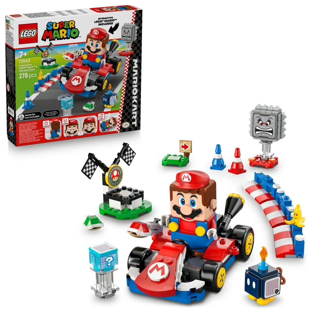 LEGO® Super Mario™: Mario Kart™ – Interactive LEGO® Mario™ & Standard Kart 72043 Bild 1