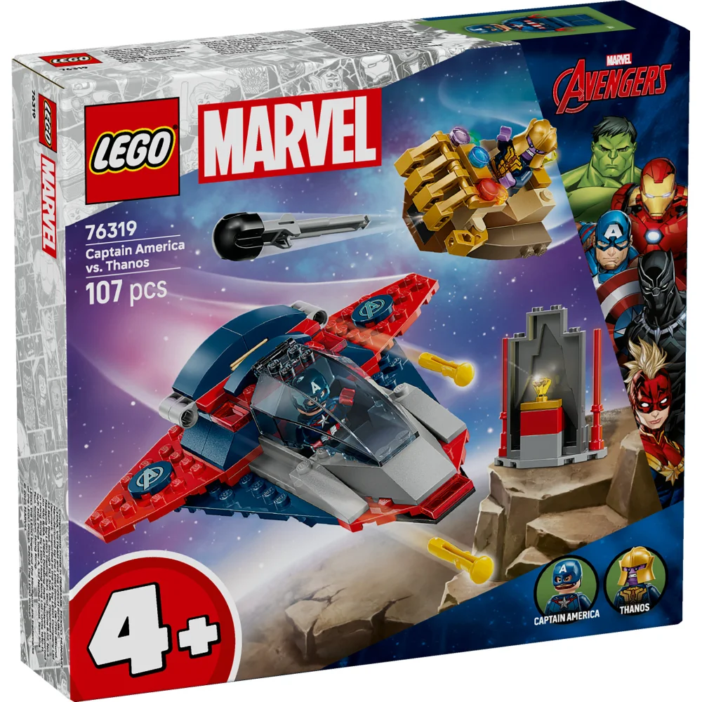 LEGO® | Marvel Captain America vs. Thanos, Super Hero Building Toy with Minifigures 76319 Bild 1