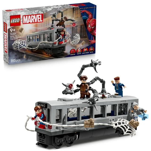 LEGO® | Marvel Spider-Man vs. Doc Ock Subway Train Scene Building Toy 76321