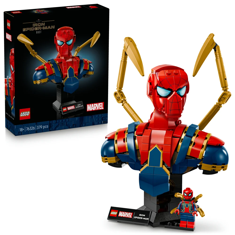 LEGO Marvel Iron Spider-Man Bust Avengers Building Set 76326 Bild 1