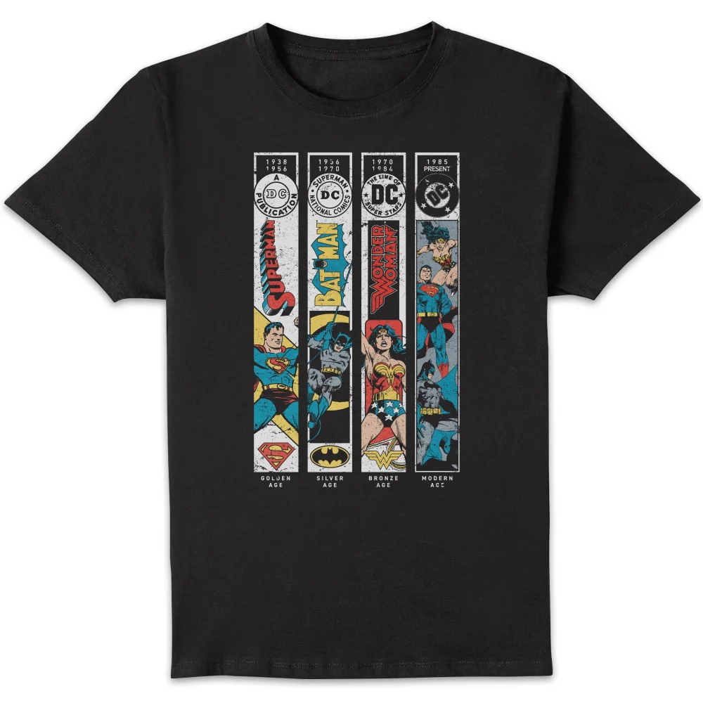 DC Comics Justice League Timeline Unisex T-Shirt - Black - S Bild 1