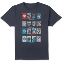 DC Comics Justice League Through The Ages Unisex T-Shirt - Navy