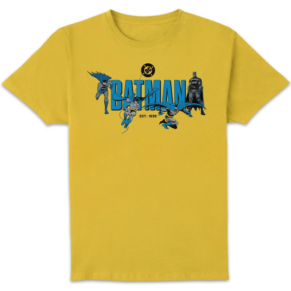 DC Comics Justice League Batman Through The Ages Unisex T-Shirt - Yellow - S Bild 1
