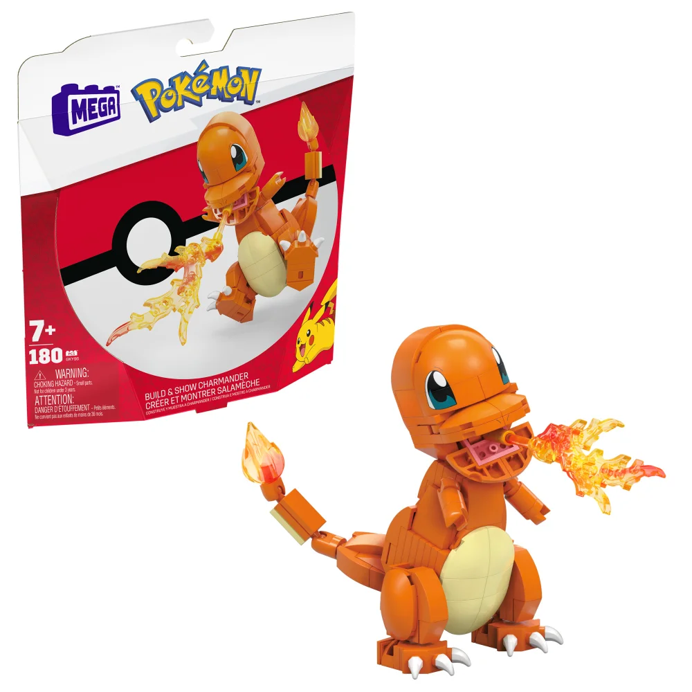 MEGA Construx Pokémon Build & Show Charmander Figure (4") Bild 1