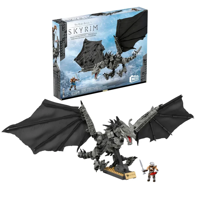 MEGA Skyrim Alduin The World Eater Construction Set